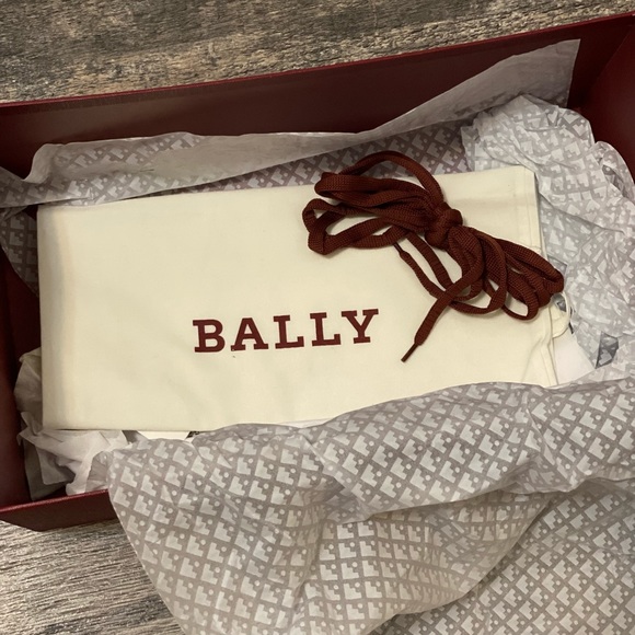 Men’s Bally “Moony” White Sheep Printed Sneakers Size 12 - Picture 5 of 6